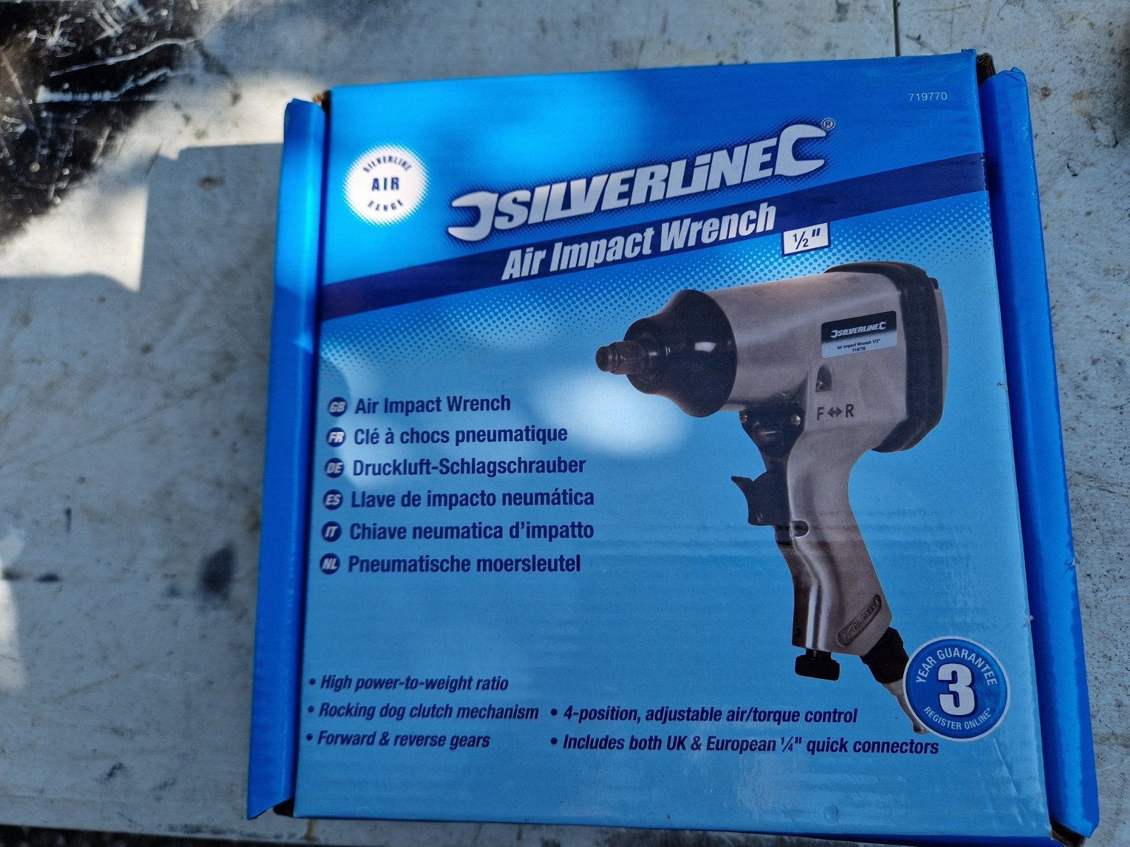 Silverline air impact wrench slagmoer sleutel, Ophalen of Verzenden, Nieuw