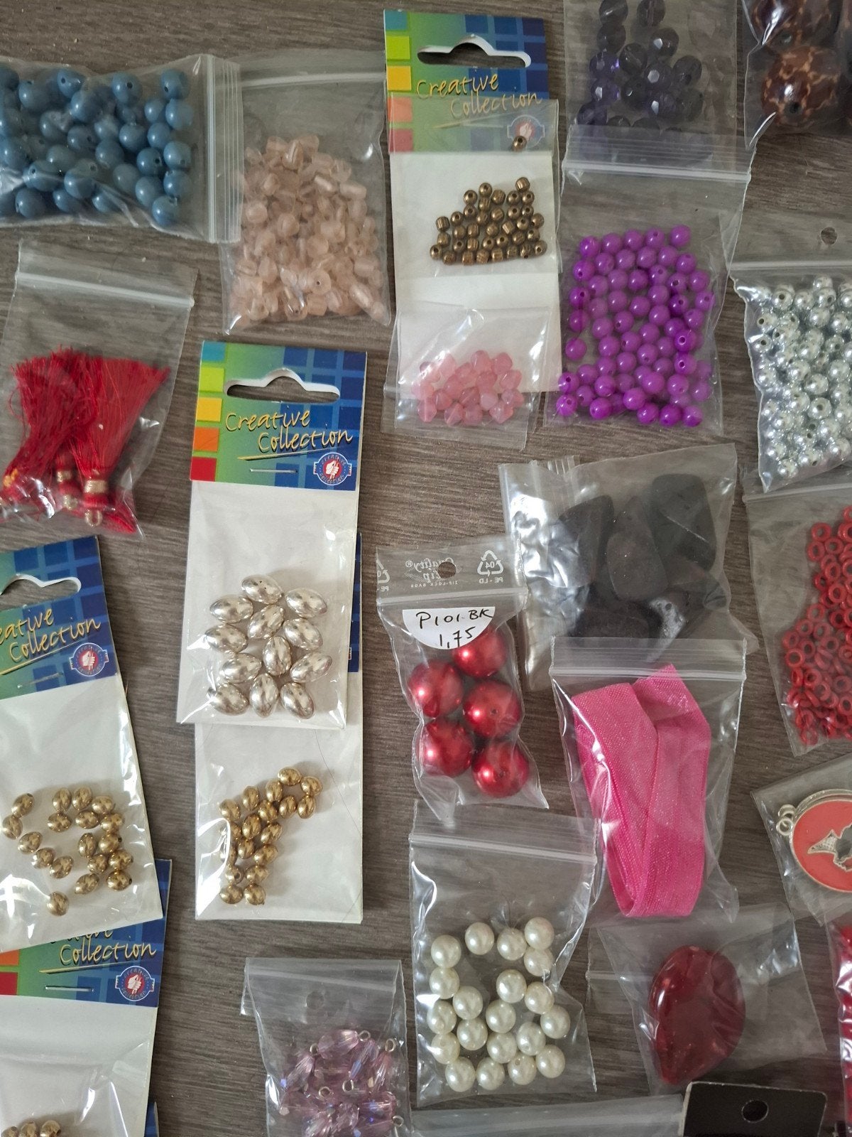 Pakket partij kralen hobby glaskralen Acryl Kunstof lint, Kraal, -, -, Ophalen of Verzenden