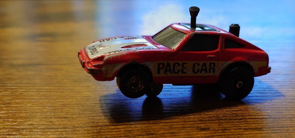 Matchbox Trickshifters Datsun 280ZX Turbo Pace Car (1984), Ophalen, Gebruikt