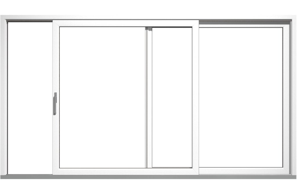 Hefschuifpui b300 x h230 cm wit  --, Niet ingevuld, Kunststof, 225 cm of meer, Niet ingevuld