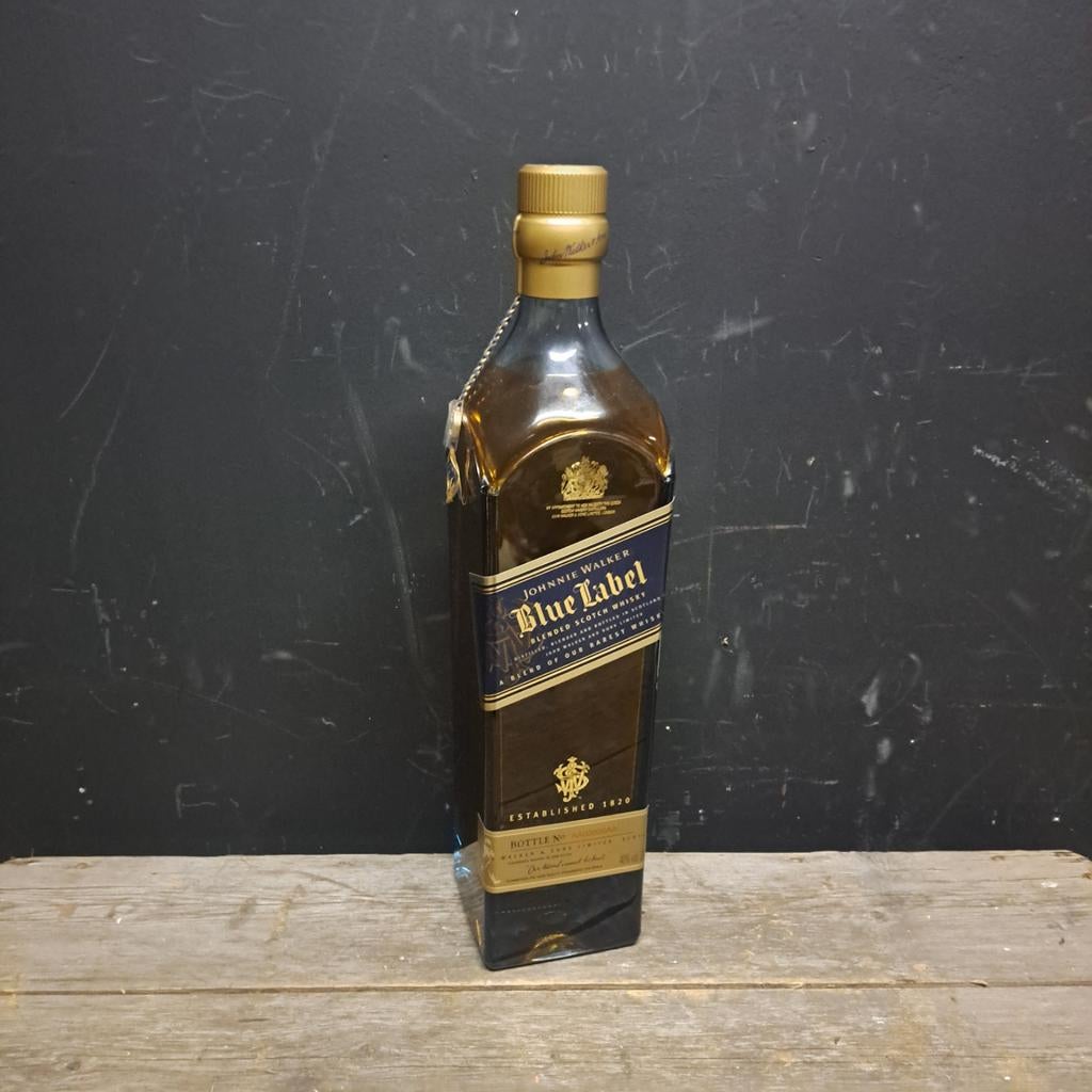 Johnnie Walker Blue Label Dummy fles, Ophalen of Verzenden, Gebruikt, Reclamebord