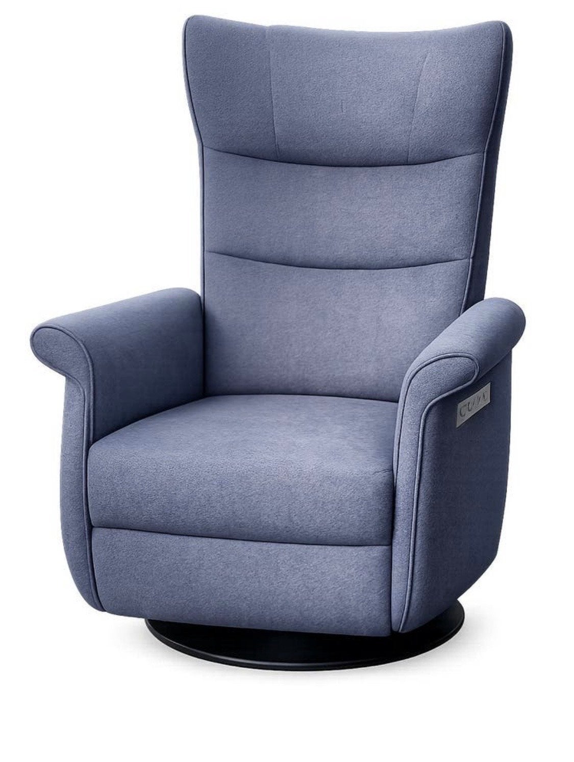 Comfortabele grijze relaxfauteuil met elektrische bediening, Ophalen of Verzenden, Zo goed als nieuw, Stof, 75 tot 100 cm