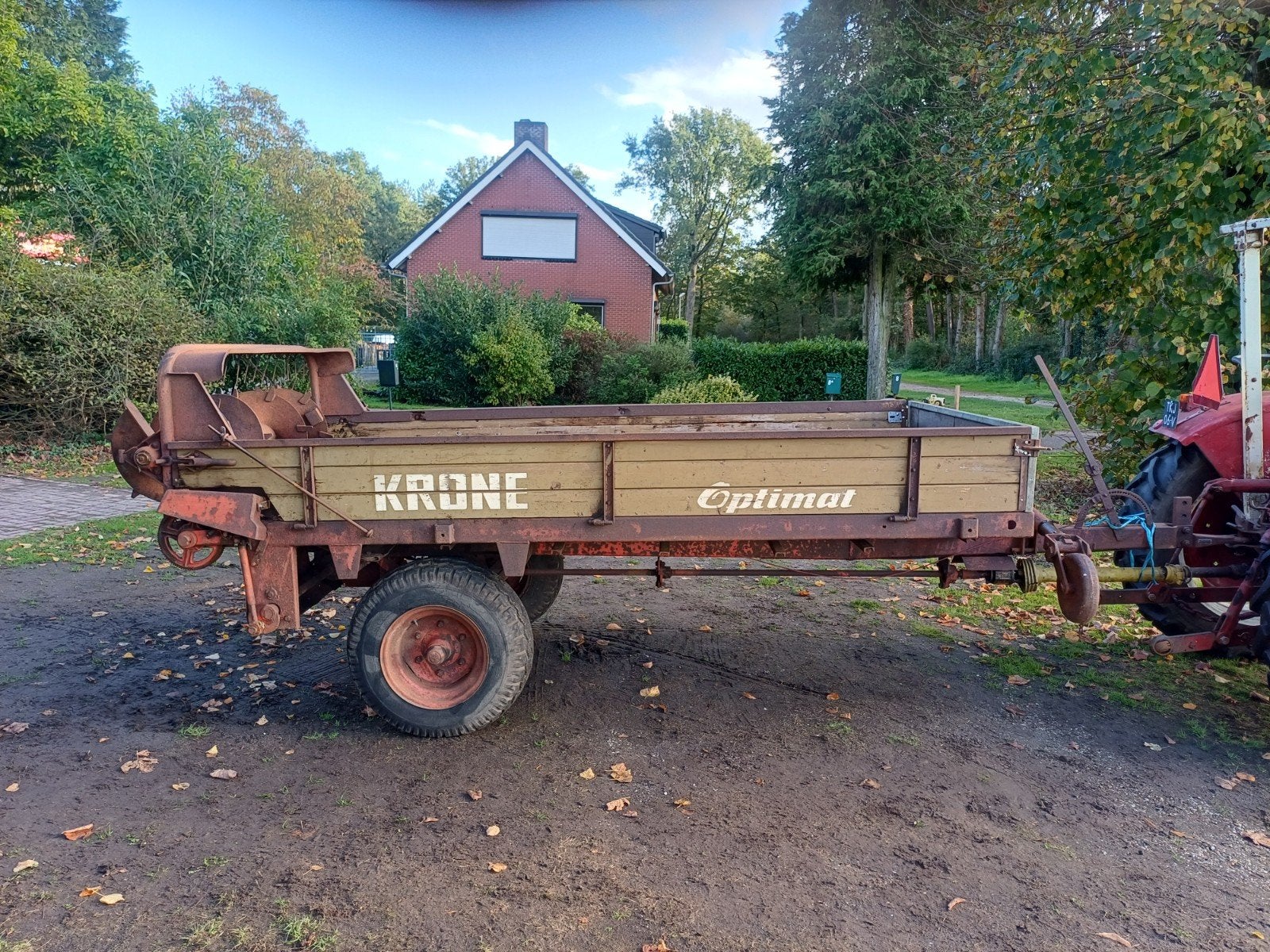 Krone Optimat mestverspreider, Ophalen, Bollenteelt, Gewasbescherming en Bemesting