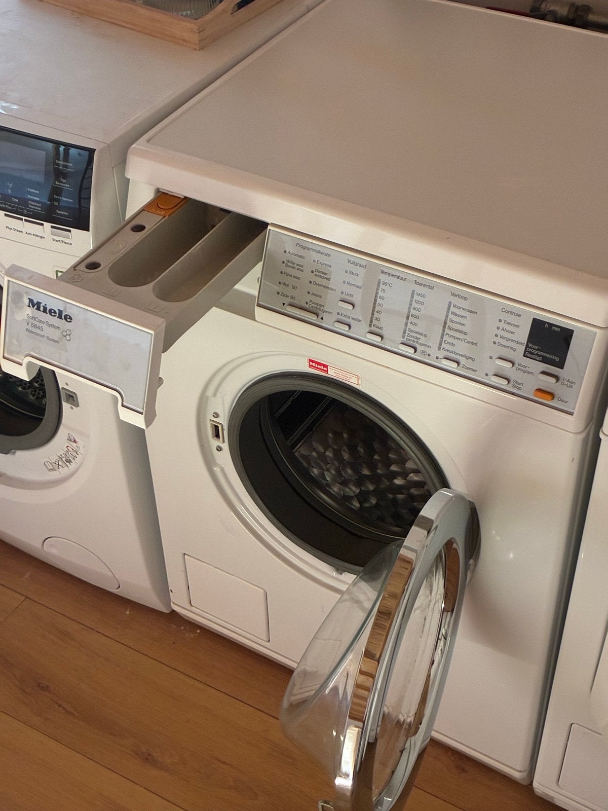 Miele W985 Softtronic Wasmachine - Topkwaliteit, Ophalen, 6 tot 8 kg, Gebruikt, 1600 toeren of meer