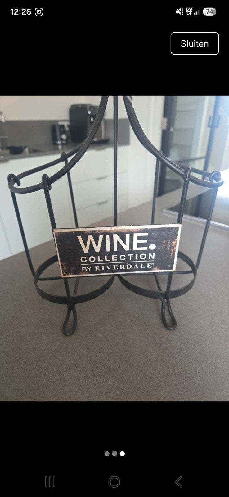 Riverdale wijnrek voor 2 flessen wijn - WINE COLLECTION, Ophalen of Verzenden