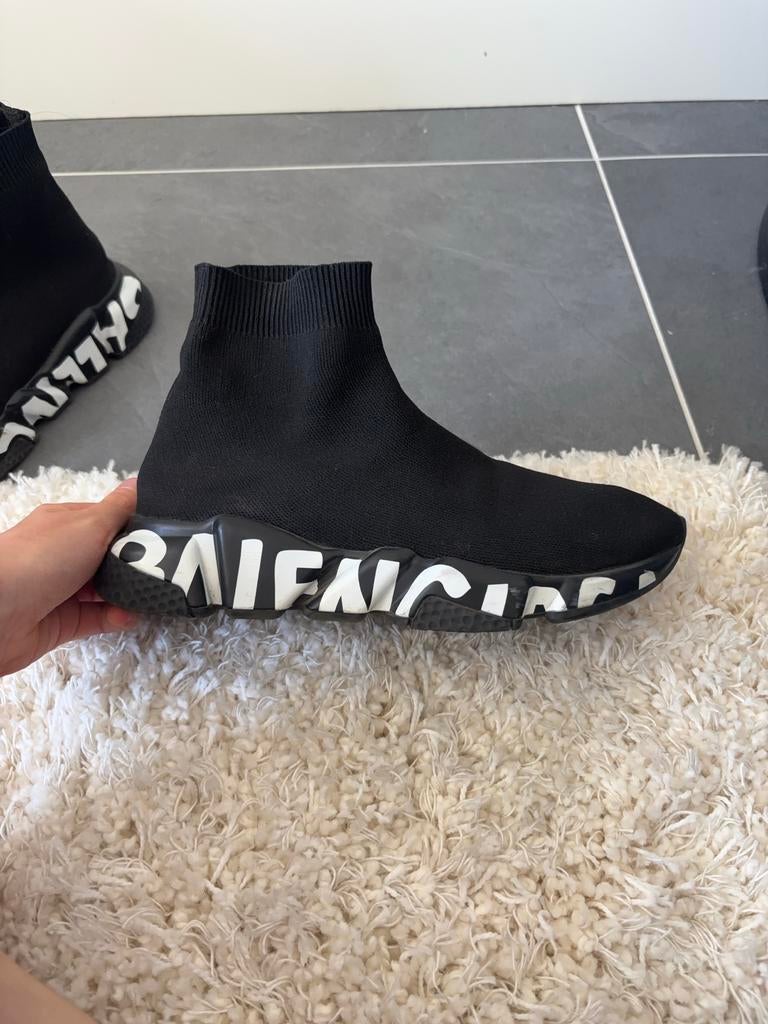 Balenciaga Speed Trainer Sneakers Zwart, Verzenden, Zo goed als nieuw, Zwart, Sneakers of Gympen