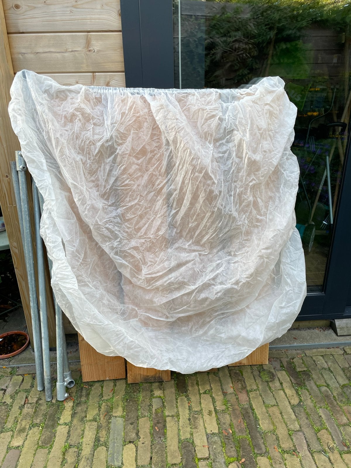 MM-muts moestuin bak muts 120x120cm, Tuin en Terras, Ophalen of Verzenden, Gebruikt, Klimaatbeheersing