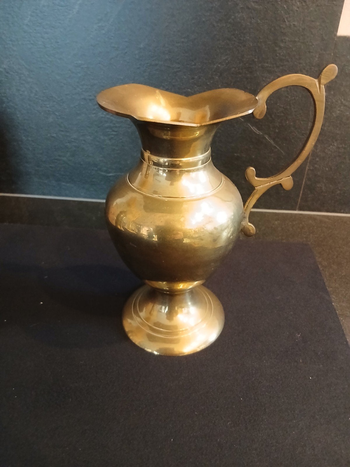 Vintage Messing Kan - Decoratieve Vaas, Ophalen of Verzenden
