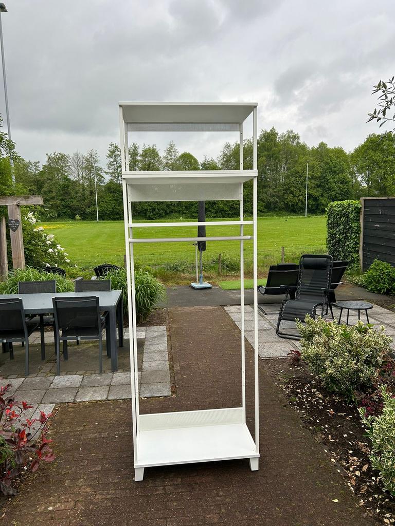 IKEA Platsa open kast met opzetkast en poten Z.G.A.N., Zo goed als nieuw, 150 tot 200 cm, 25 tot 50 cm, 50 tot 100 cm