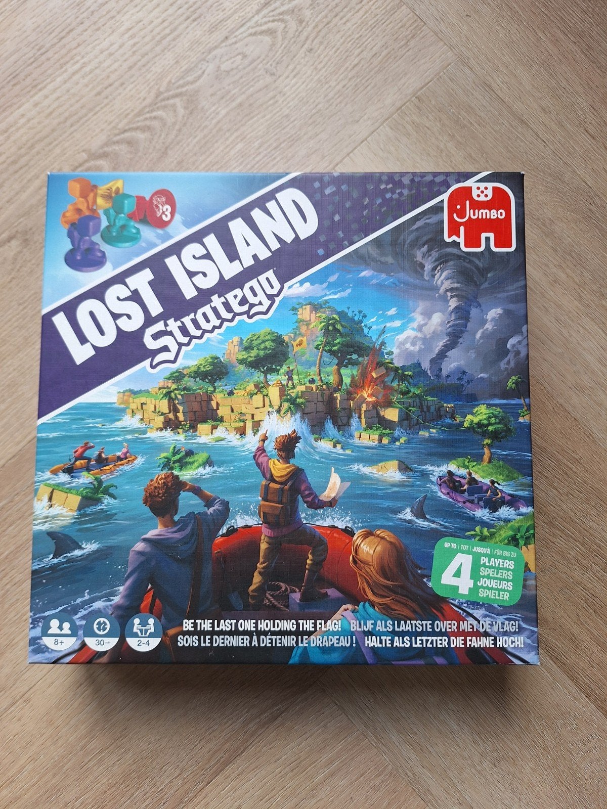 Stratego Lost Island - Jumbo bordspel, Drie of vier spelers, Ophalen, Zo goed als nieuw, Jumbo