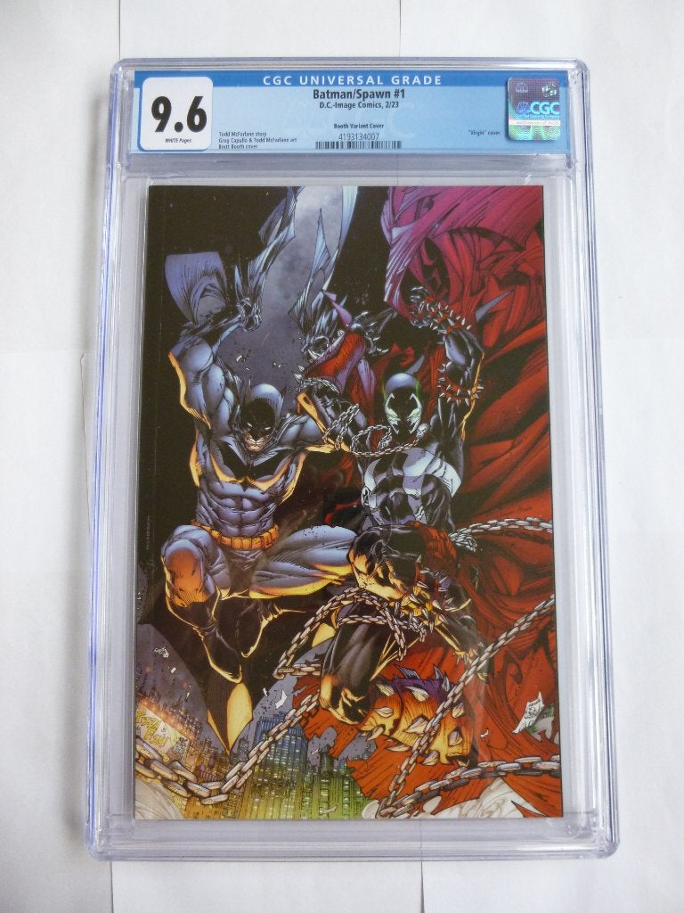 DC/IMAGE COMIC CGC9.6 BOOTH VARIANT"BATMAN/SPAWN''#1 2023, Boeken, Eén comic, Amerika, Ophalen of Verzenden, Zo goed als nieuw