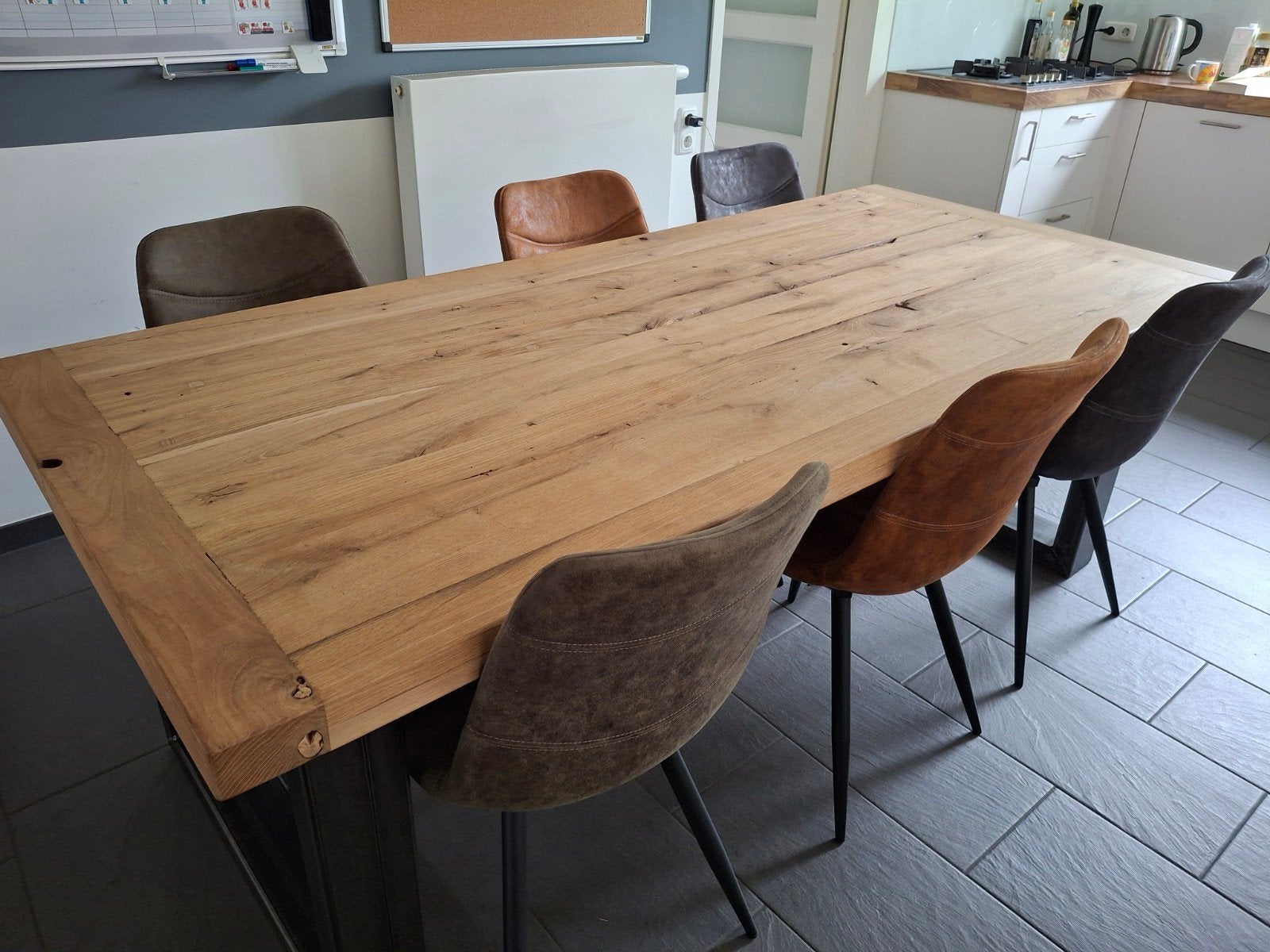 Eettafel 220 x 100, Ophalen, Rechthoekig, 200 cm of meer, 100 tot 150 cm
