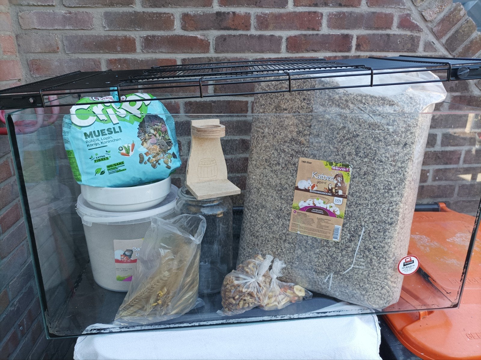 compleet hamster verblijf, Dieren en Toebehoren, Minder dan 75 cm, Zo goed als nieuw, Ophalen, Minder dan 60 cm