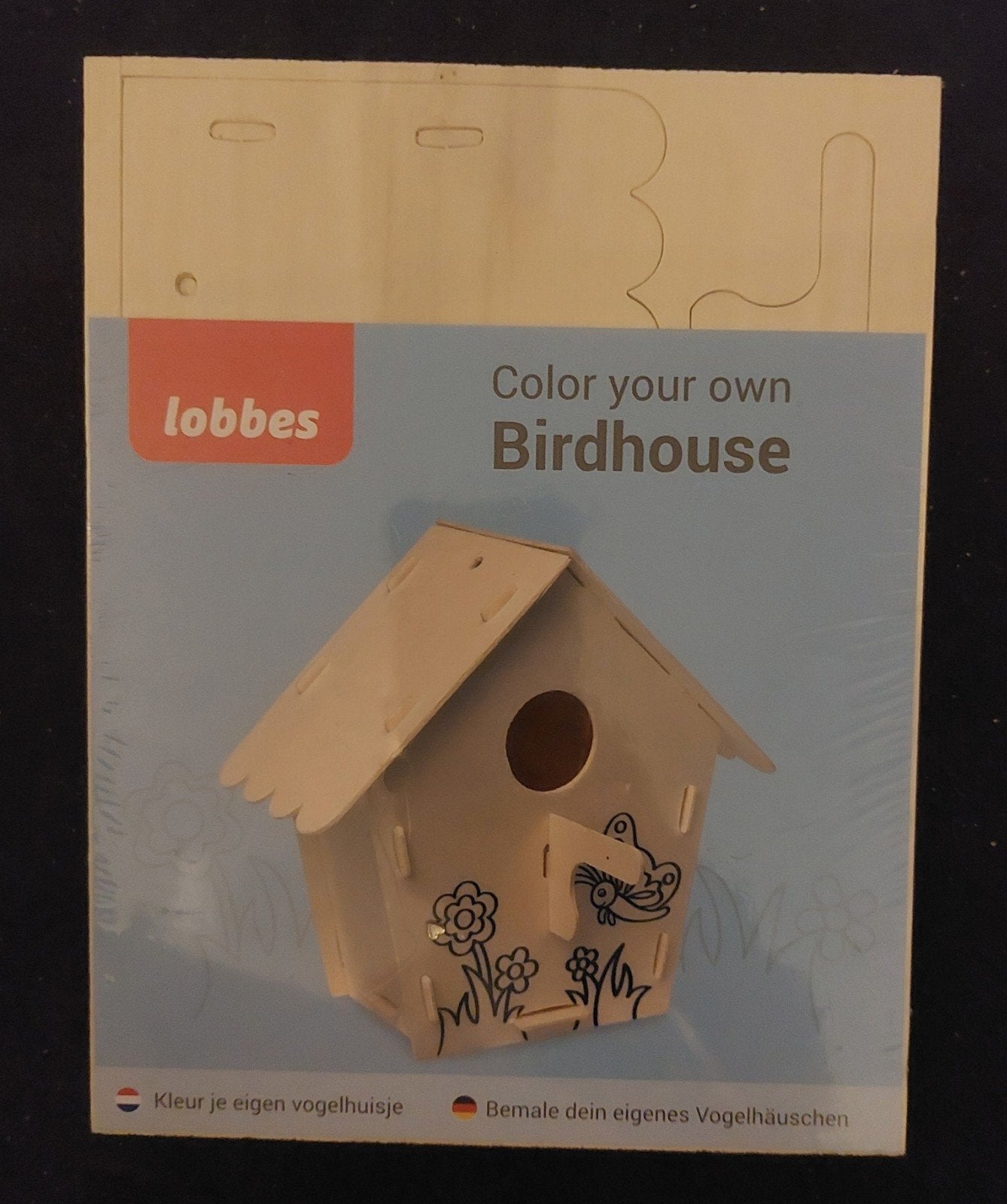 Lobbes Knutselset: Kleur je eigen vogelhuisje, Dieren, Nieuw, Meerkleurig, Educatief