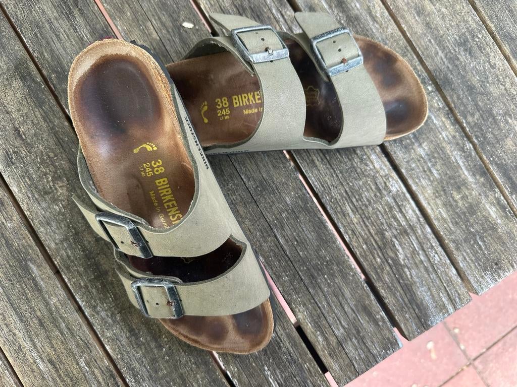 Birkenstock sandalen maat 38, Ophalen of Verzenden, Zo goed als nieuw, Overige kleuren, Sandalen of Muiltjes