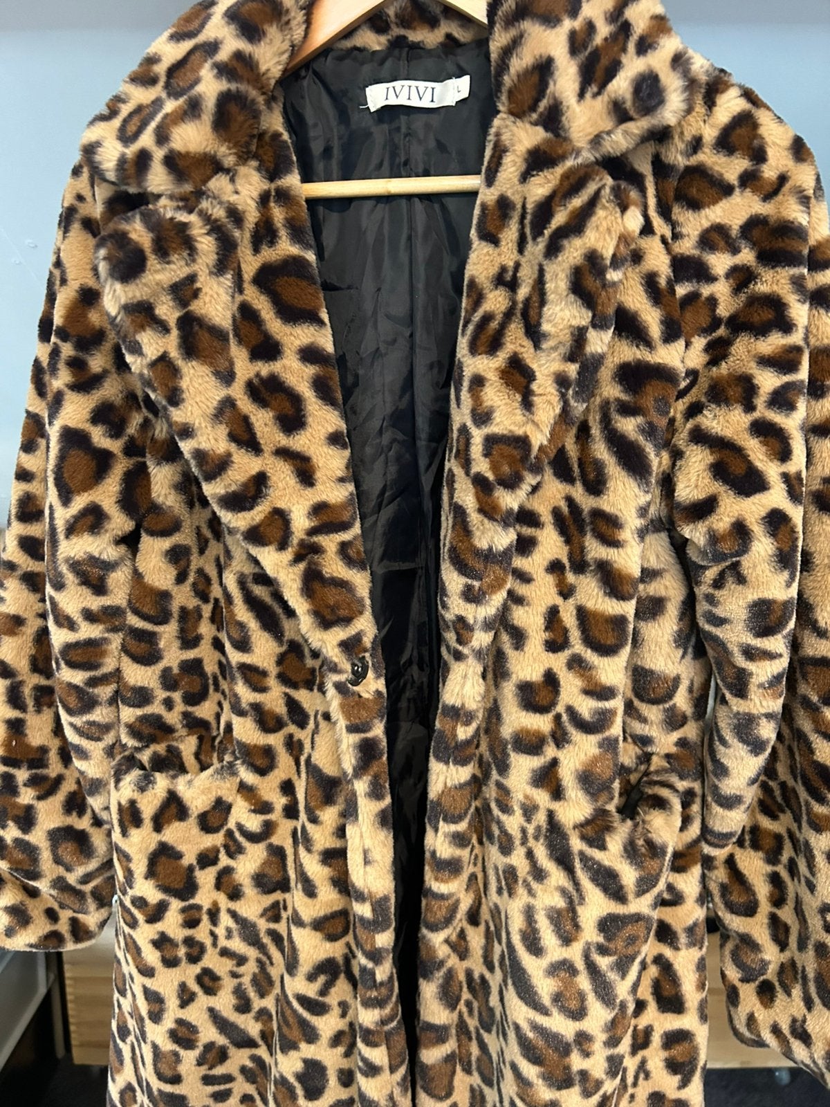 Teddy fleece super zachte panter motief, Ophalen of Verzenden, Nieuw, Maat 38/40 (M), Bruin