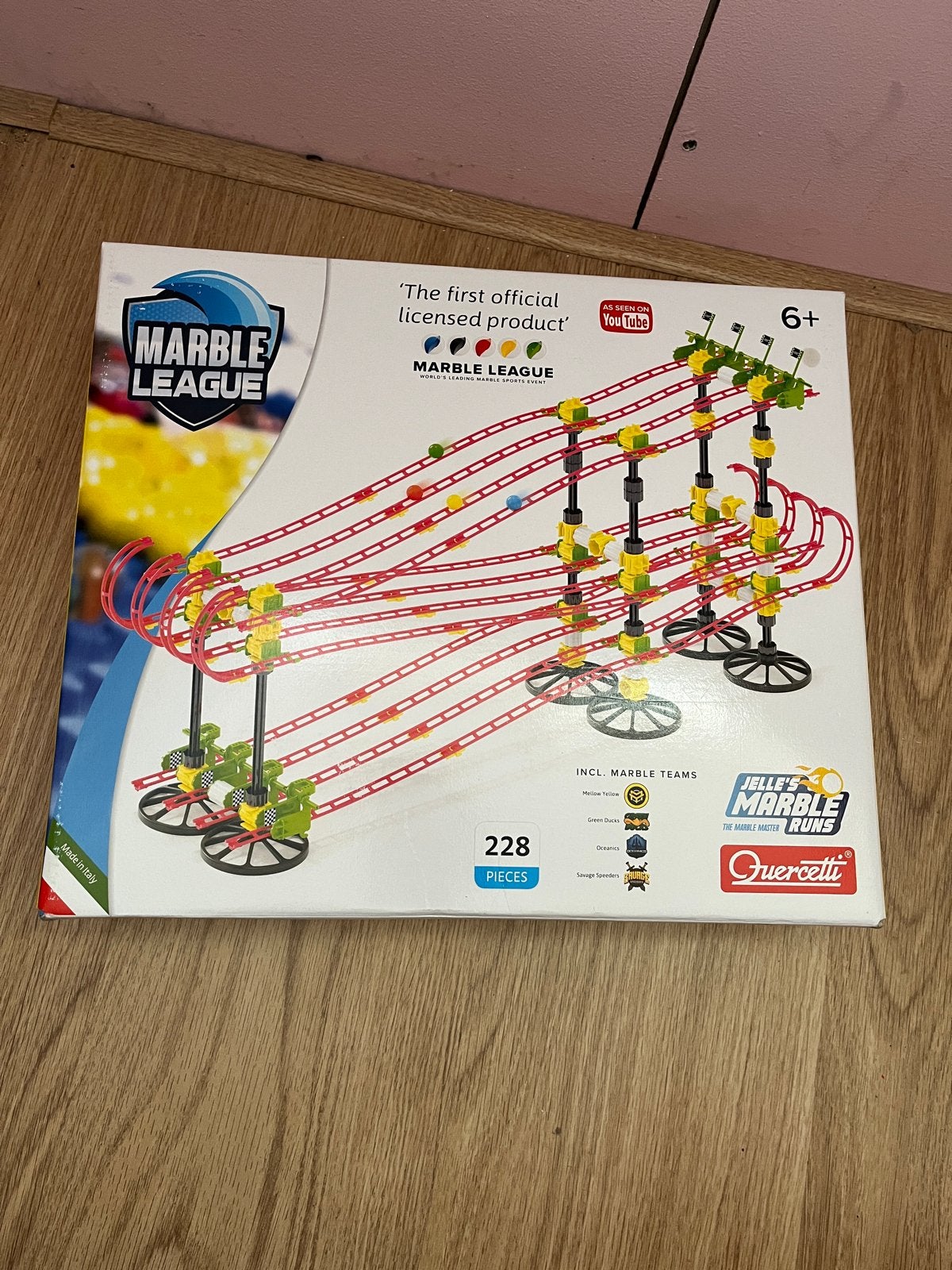 Marble League knikkerbaan - Quercetti - 228 onderdelen, Ophalen of Verzenden, Nieuw, Overige merken