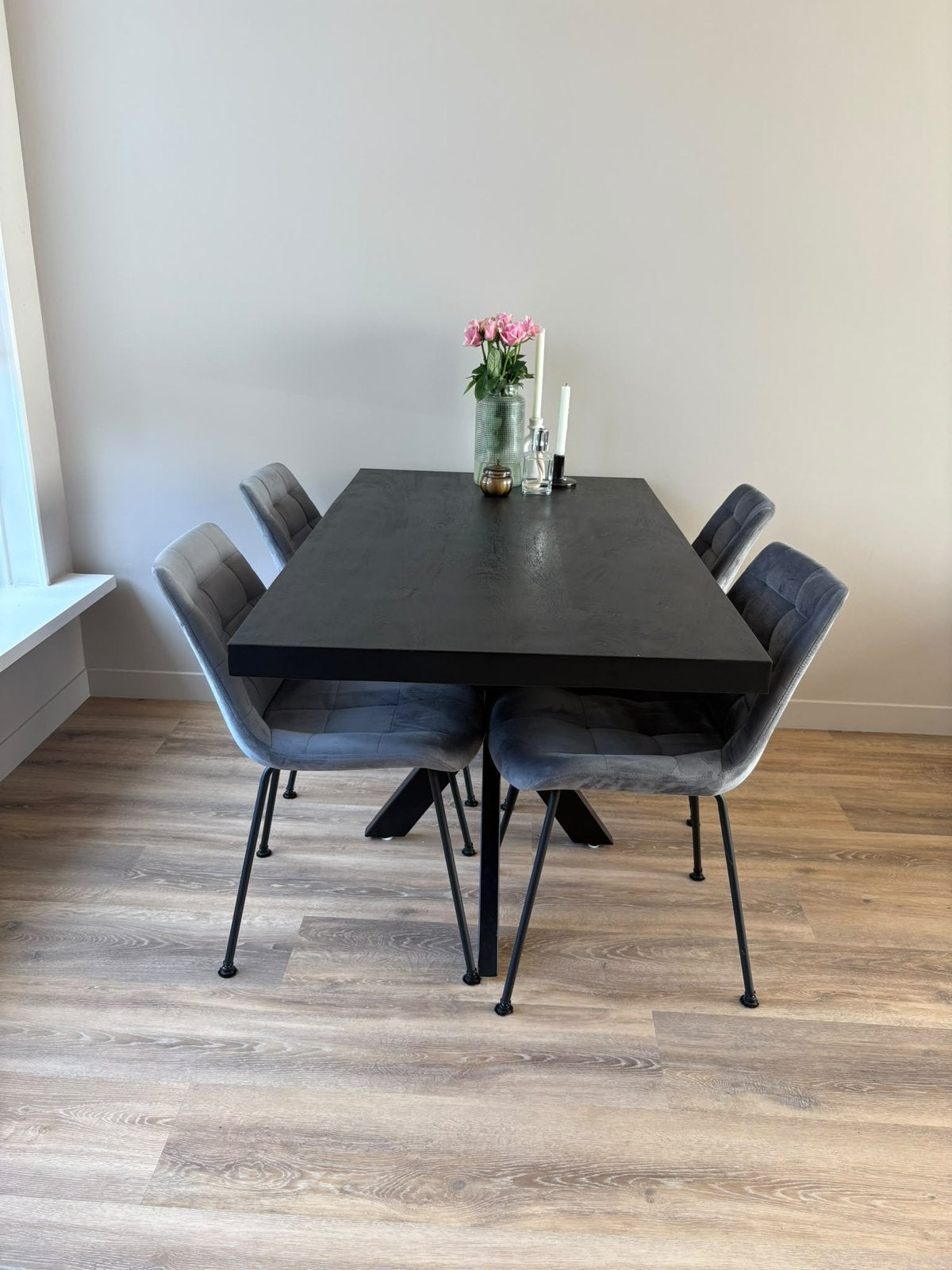 Houten Eettafel, Ophalen, Minder dan 50 cm, 100 tot 150 cm, Zo goed als nieuw