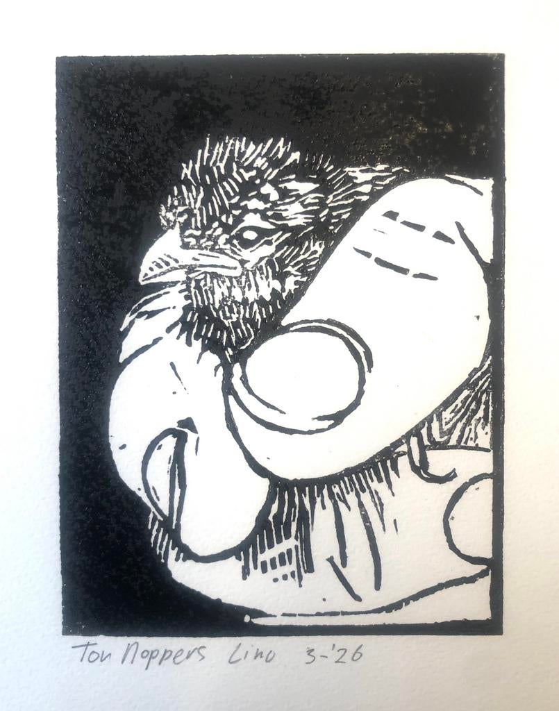 Lino “jong vogeltje”, Antiek en Kunst, Ophalen of Verzenden