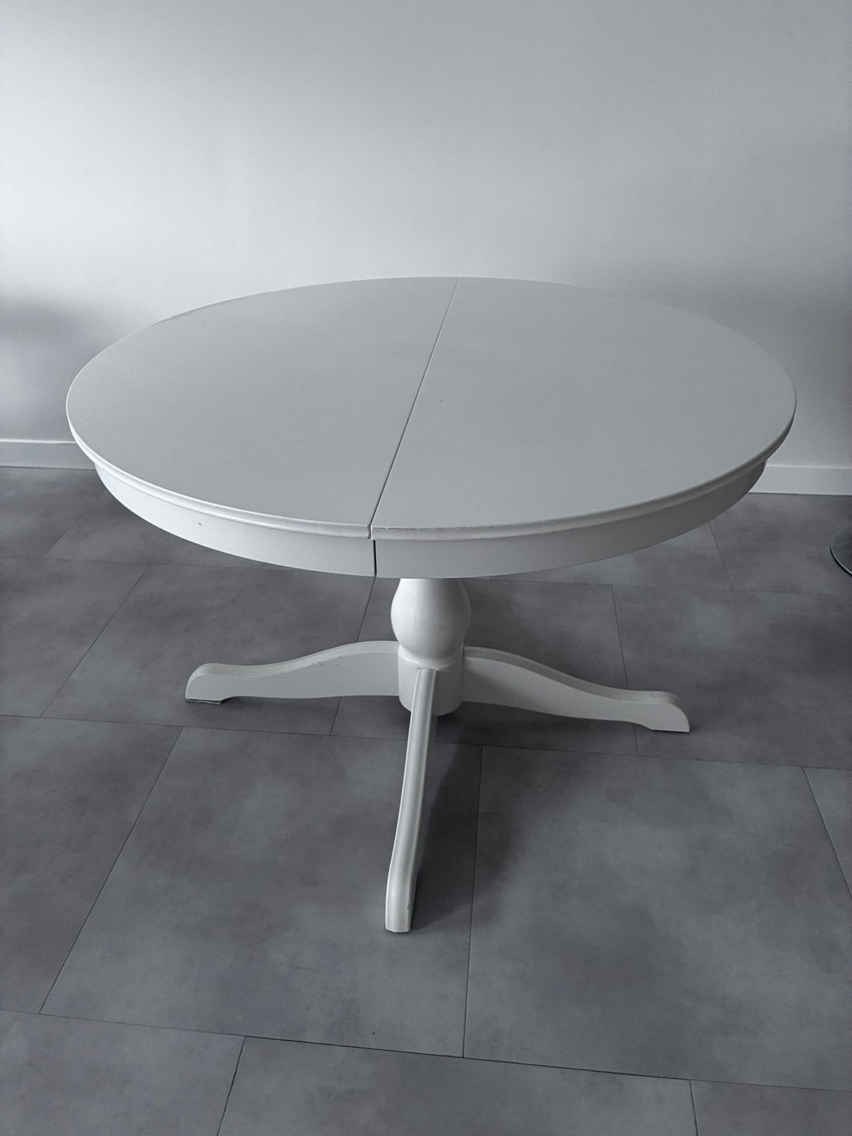 Ikea Ingatorp uitschuifbare eettafel wit, Ophalen, Gebruikt, Rechthoekig, 50 tot 100 cm