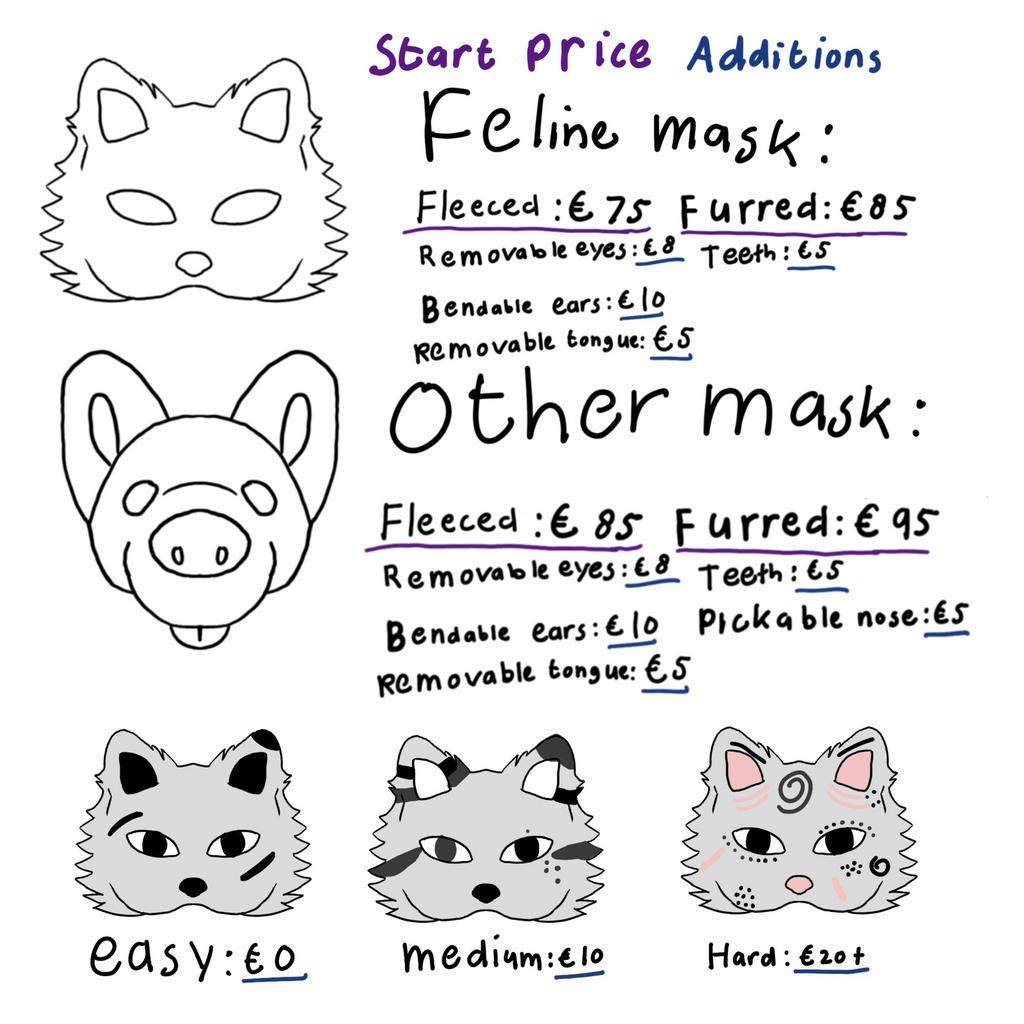 Therian/otherpaw mask commision, Ophalen of Verzenden, Zo goed als nieuw