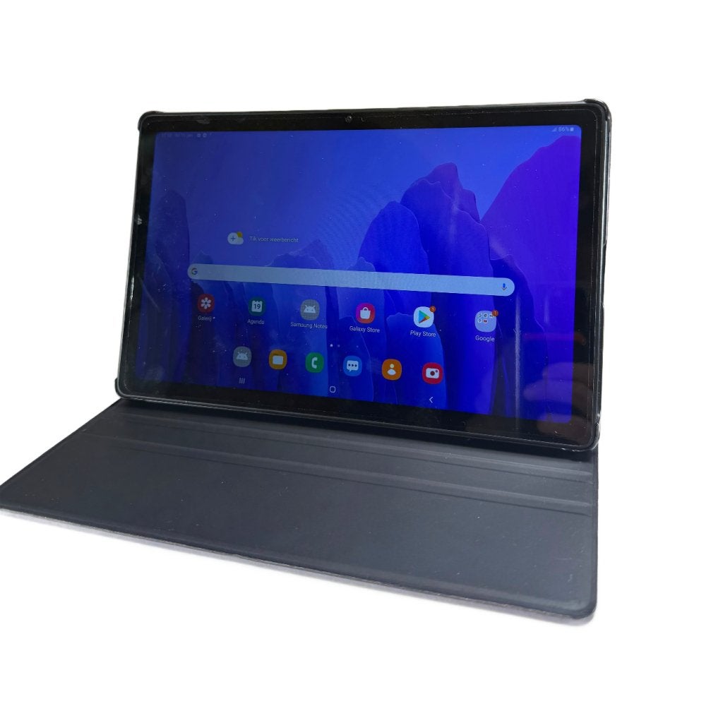 Samsung Tab A7 32GB Grijs Incl Hoes | Nette Staat, Computers en Software, Android Tablets, Samsung, Zo goed als nieuw, Support@Samsung.com