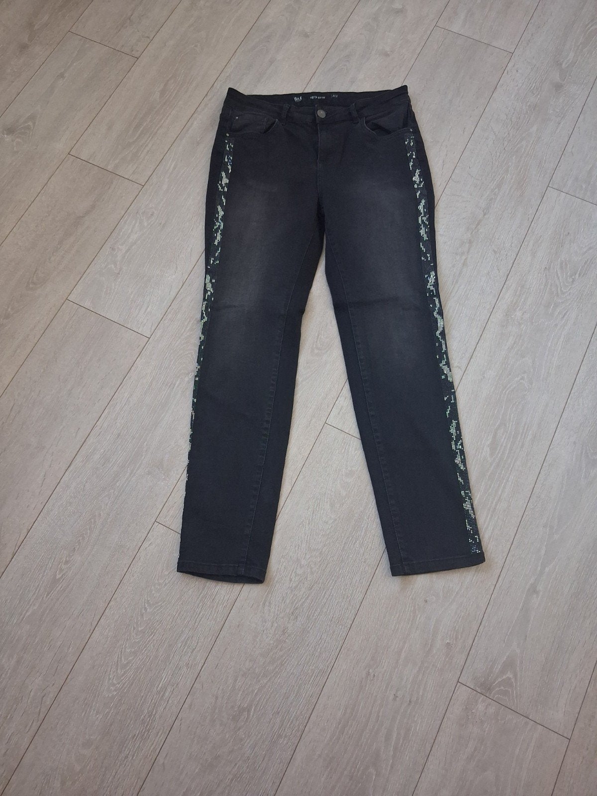 dames broek Maat 42, Ophalen of Verzenden, Zo goed als nieuw, Zwart, W33 - W36 (confectie 42/44)