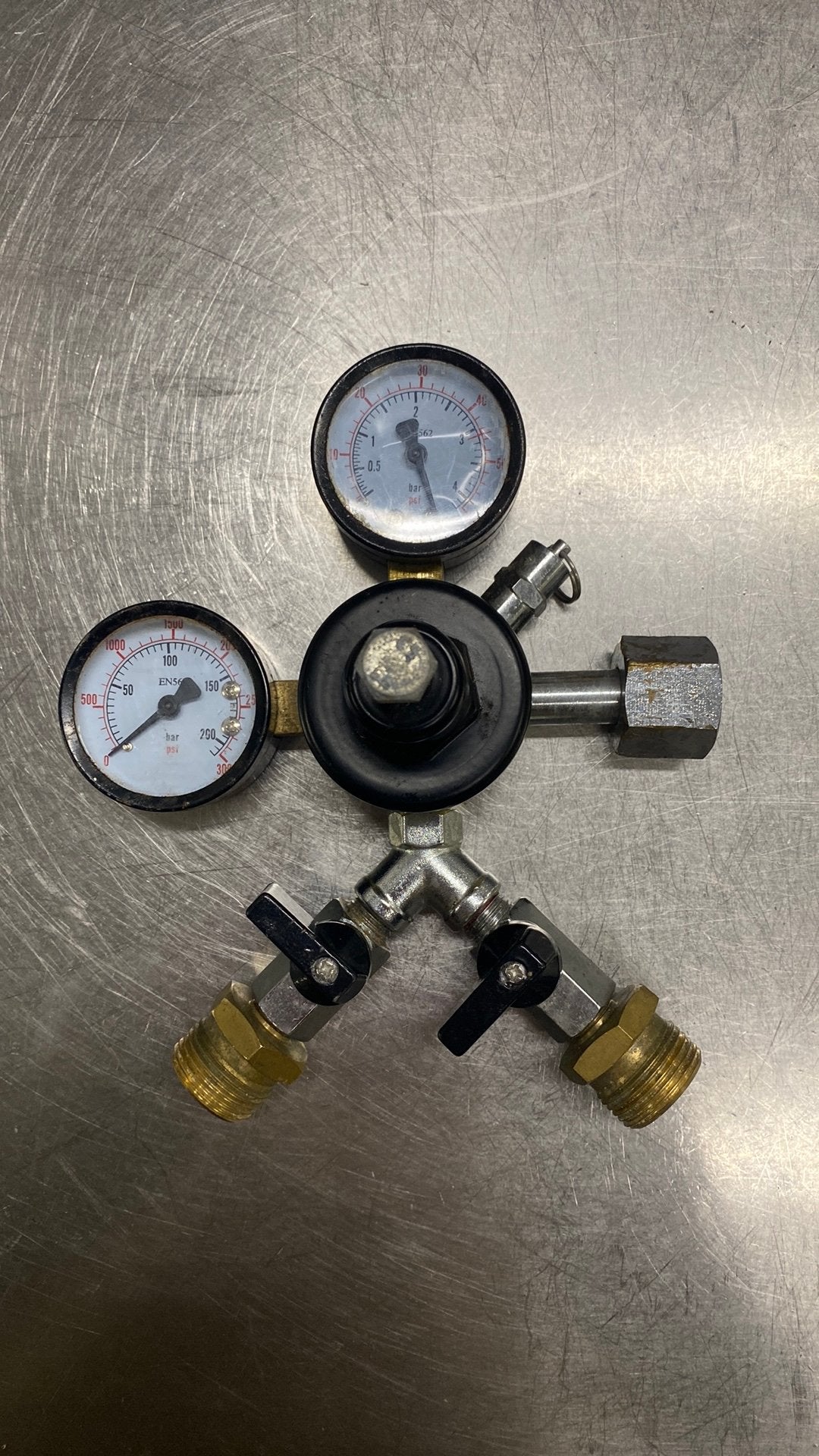 CO2 meter koolzuurgasmeter reduceerventiel biertap, Ophalen of Verzenden, Gebruikt, Overige merken