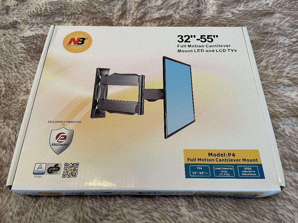 North Bayou verstelbare tv-muurbeugel voor 32-55 inch, Ophalen of Verzenden, Nieuw