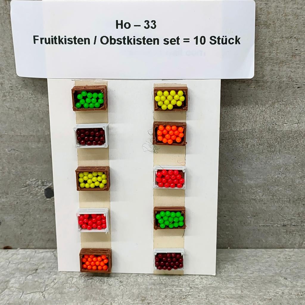 modeltrein Ho - 33 Fruitkisten, Gelijkstroom, Natuur, Nieuw, Ophalen of Verzenden
