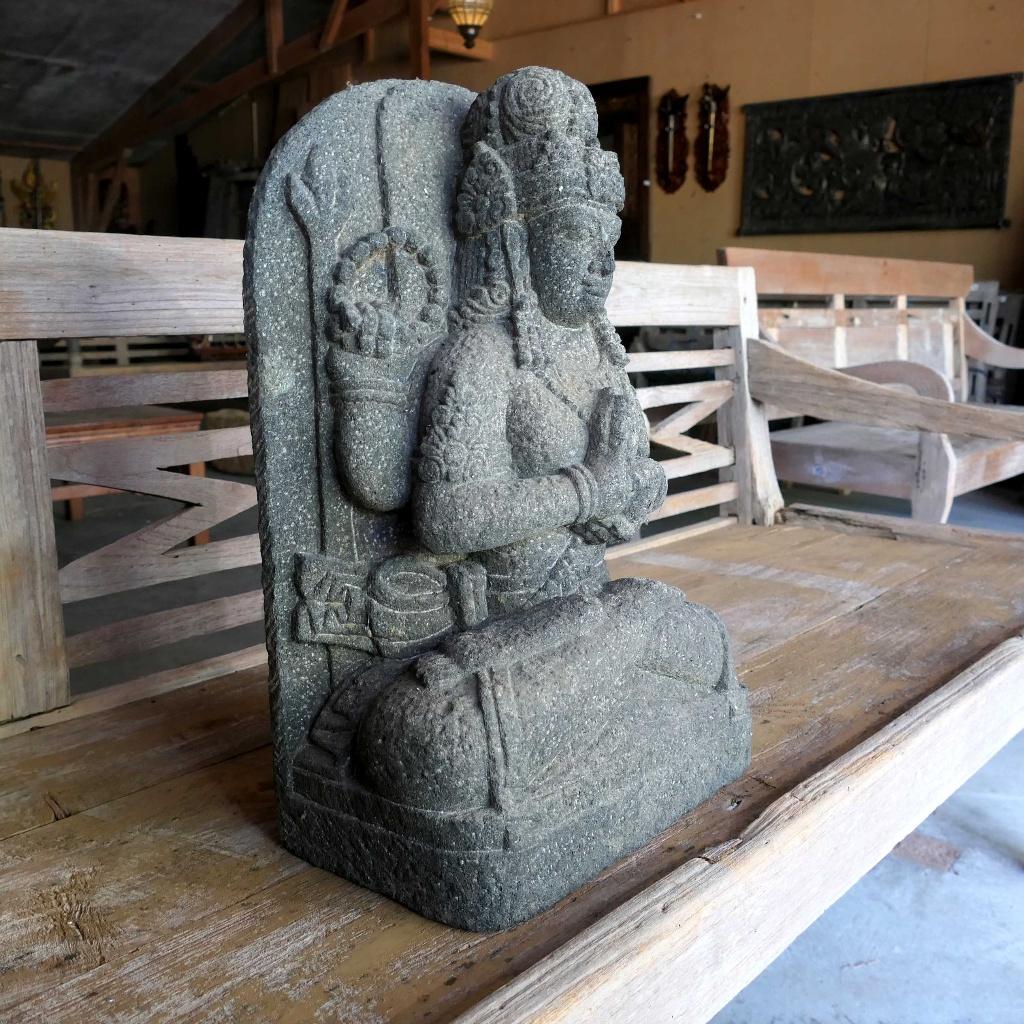 Stenen beeld SHIVA lavasteen SH1 India kunst Tantra god, Ophalen of Verzenden