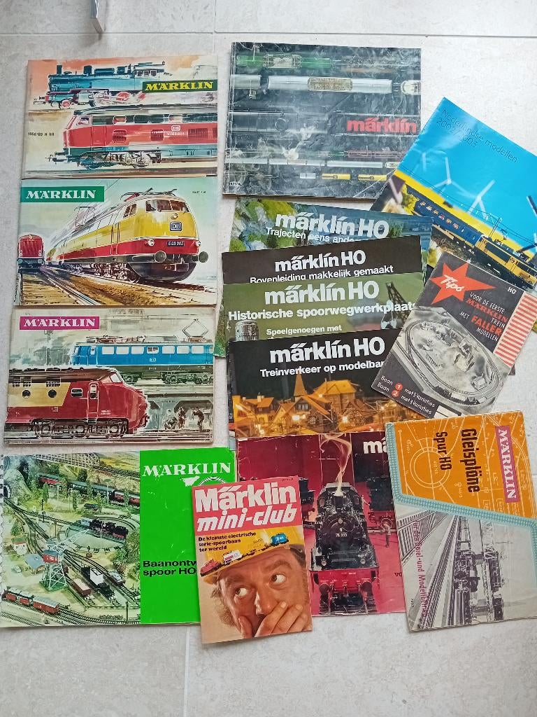 Catalogus Marklin, 1965, 1966, 1967, 1968, 1969, 1979 etc., Gebruikt, Gelijkstroom of Wisselstroom, Märklin, Boek, Tijdschrift of Catalogus