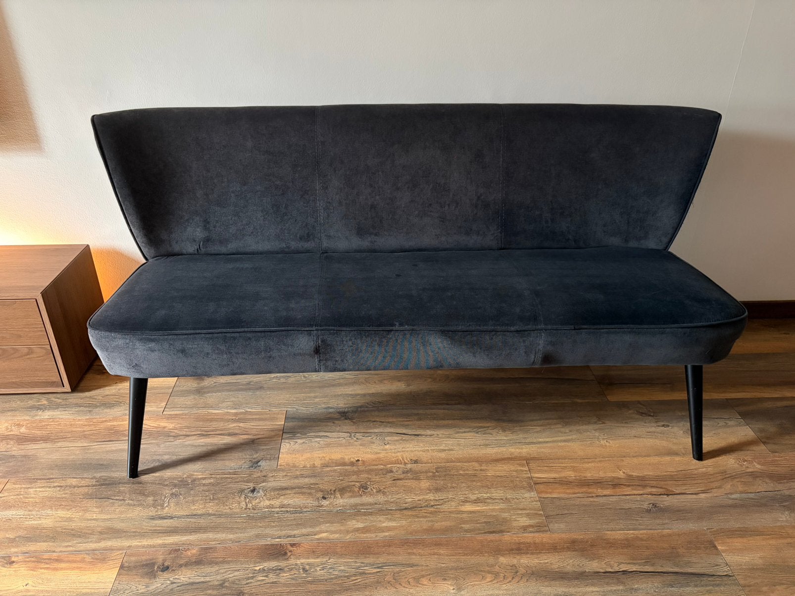 Antraciete eetbank, Huis en Inrichting, Ophalen, Gebruikt, Minder dan 75 cm, 150 tot 200 cm