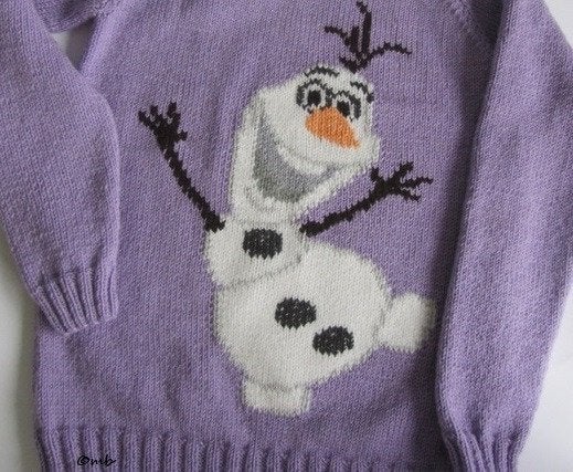 Olaf - Frozen - trui breipatroon, Ophalen of Verzenden, Zo goed als nieuw, Breien, Patroon of Boek