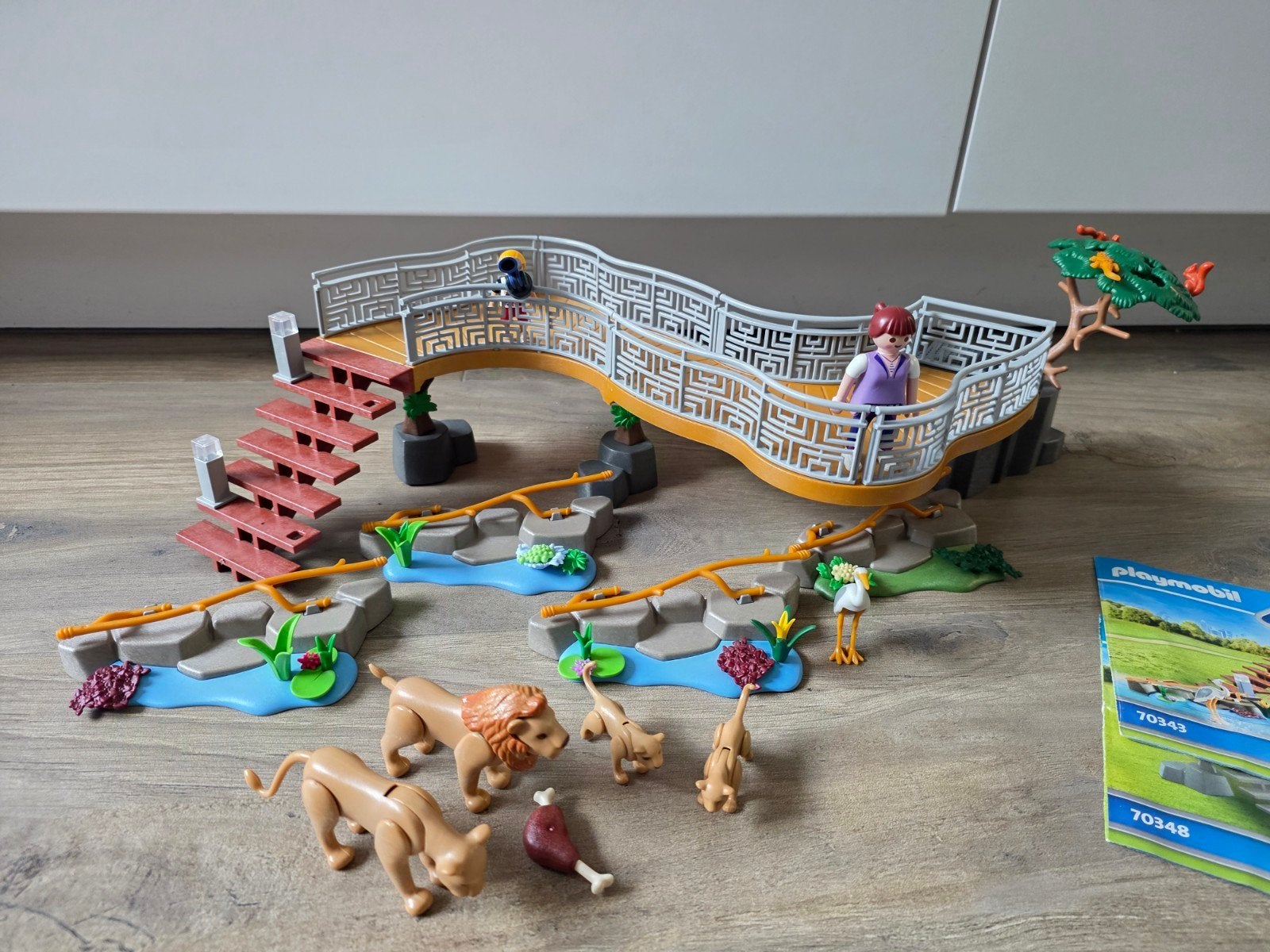 Playmobil Family Fun Leeuwenverblijf (70343 en 70348), Complete set, Overige typen, Zo goed als nieuw, Family fun