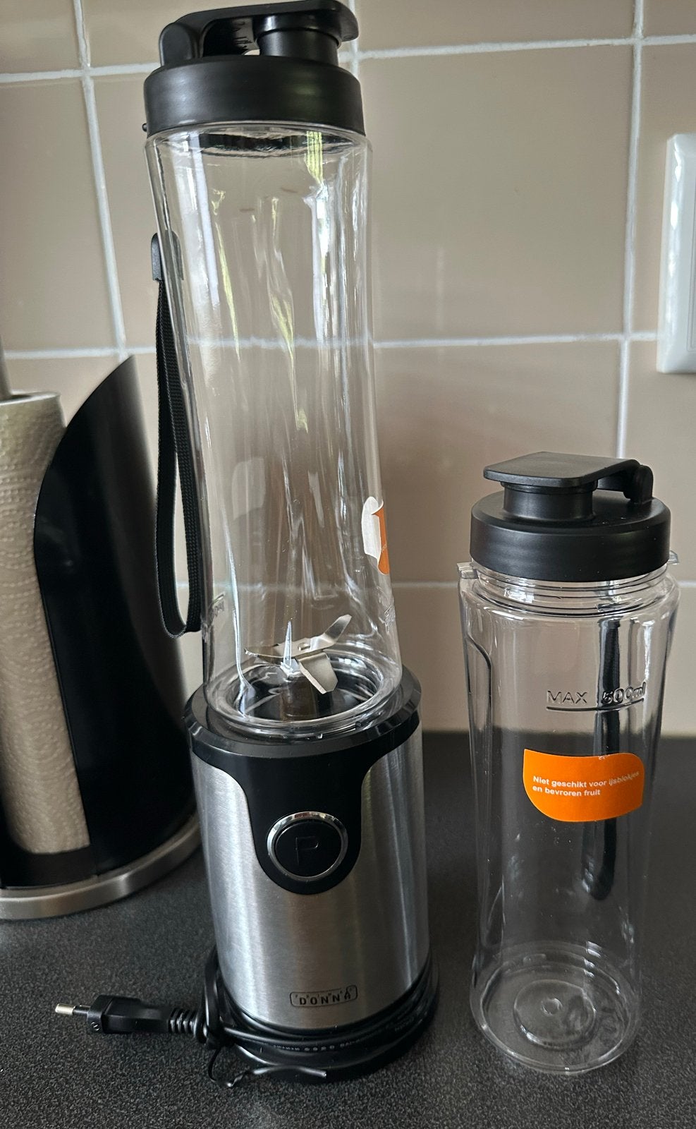 Prima Donna Personal Blender met 2 flessen nieuw!, Witgoed en Apparatuur, Ophalen of Verzenden, Nieuw, Blender