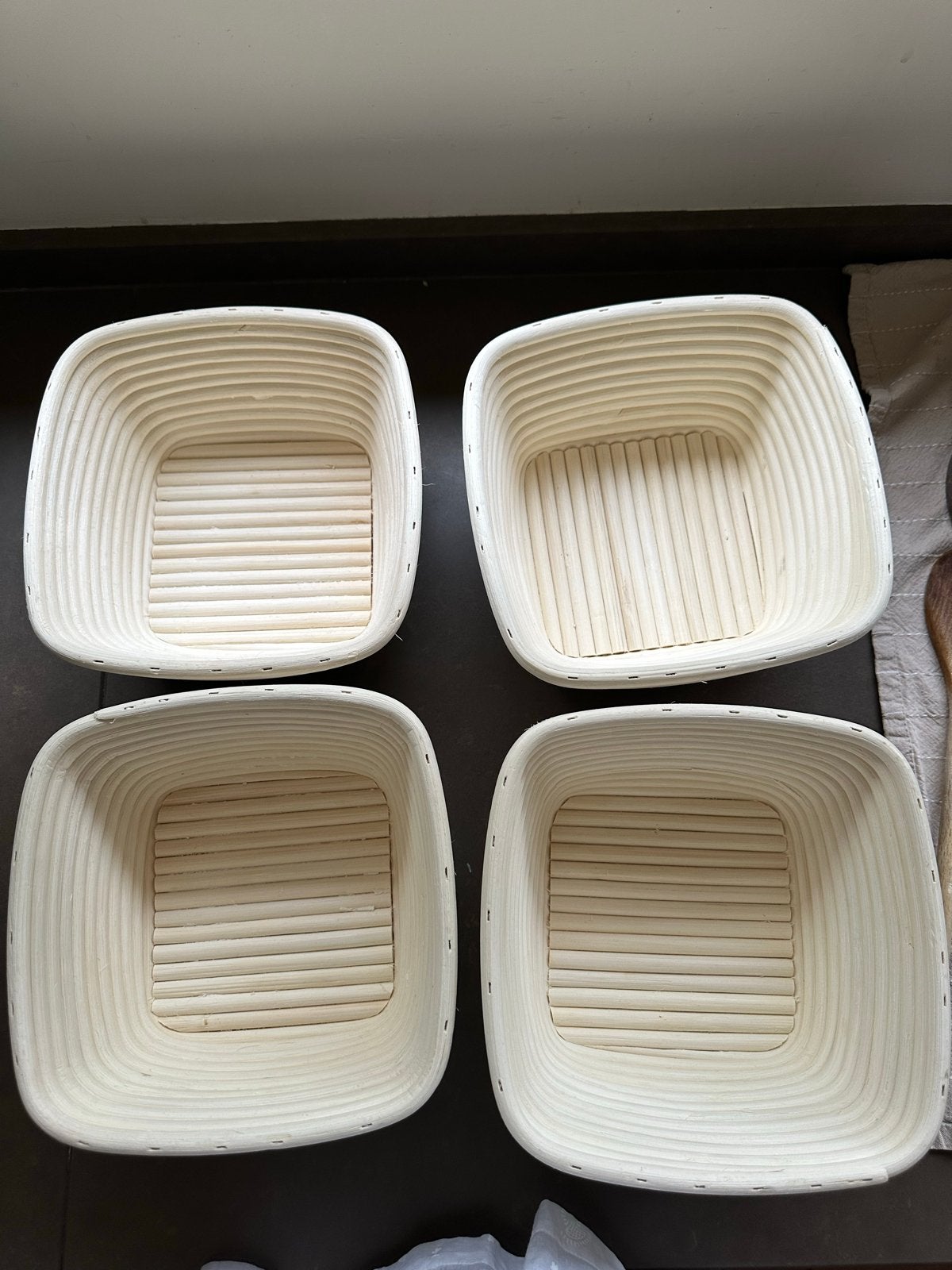 2x Broodrijsmandje - Banneton - Broodbakvorm - Nieuw, Beige, Overige typen, Nieuw, Ophalen of Verzenden