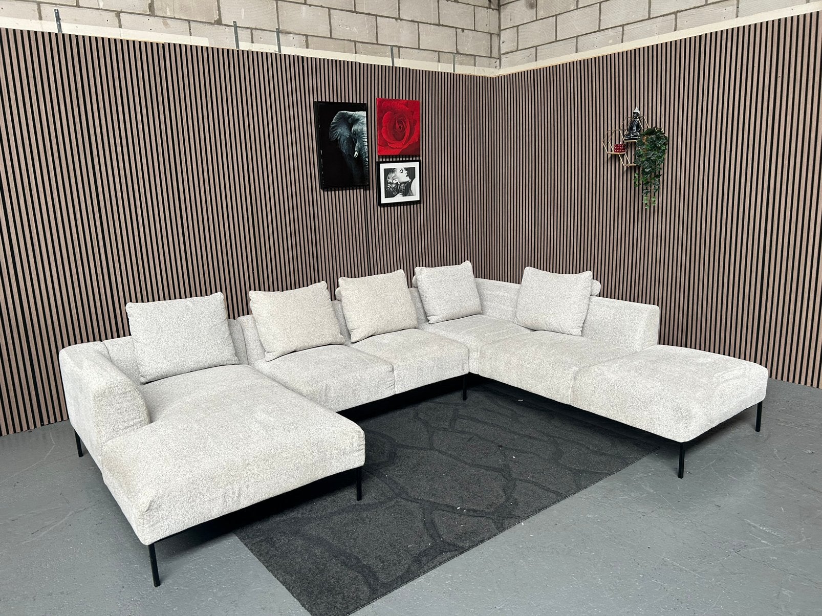 GRATIS LEVERING Montel Sava U-Bank 330X260 GEREINIGD, 300 cm of meer, Ophalen of Verzenden, Zo goed als nieuw, Vierpersoons of meer