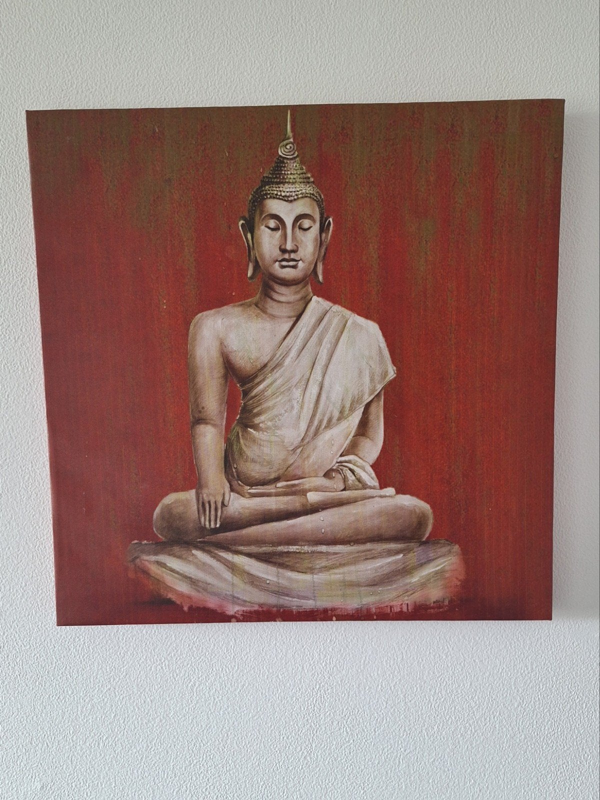 Boeddha op canvas - Rustgevende wanddecoratie, Ophalen