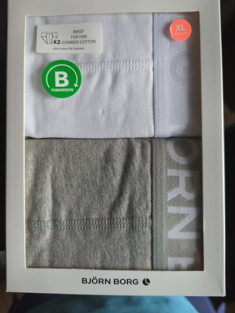 Björn Borg Briefs - 2-pack katoenen onderbroeken, Ophalen of Verzenden, Wit, Björn Borg, Slip