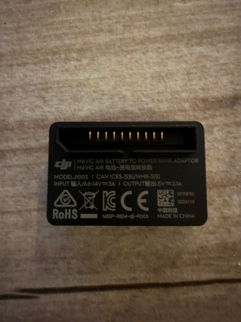 DJI Mavic Air Power Bank Adapter PD03, Ophalen, Gebruikt