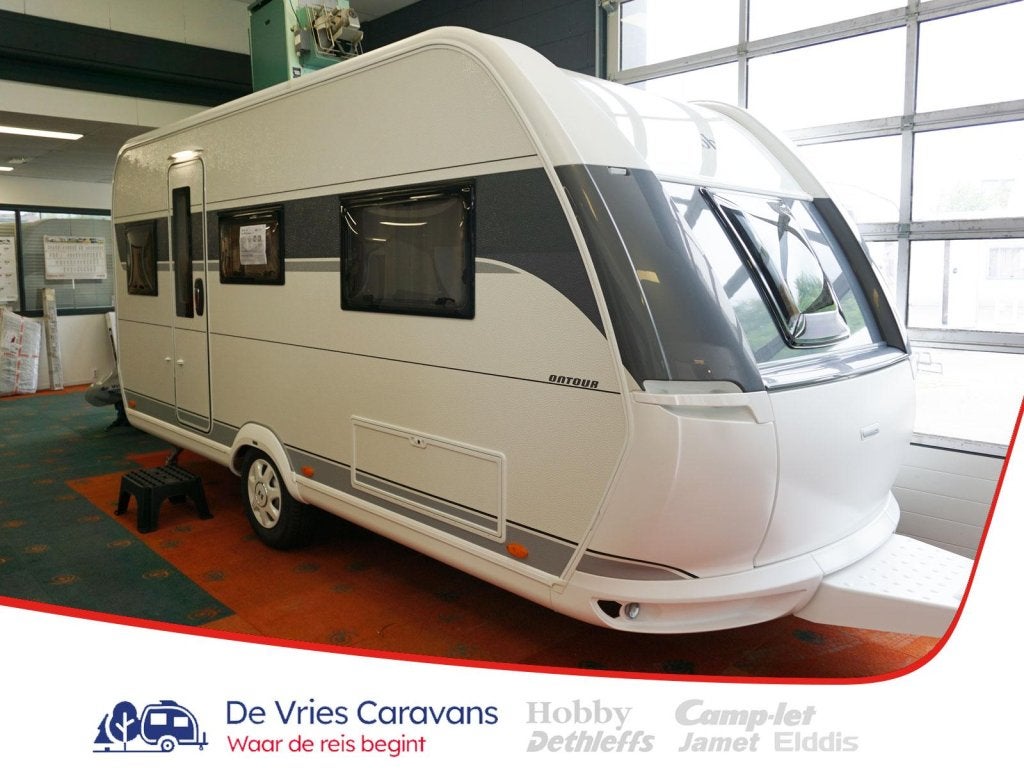 Hobby On Tour 460 DL Enkele bedden!, Caravans en Kamperen, Standaardzit, Hobby, Bedrijf, Schokbreker
