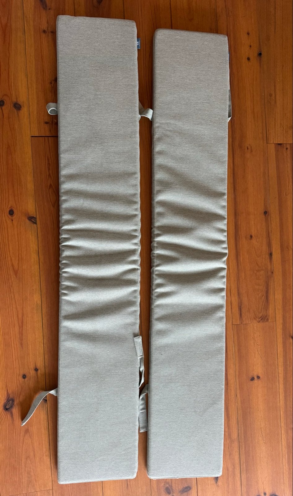 2 kussen voor bank van picknicktafel, Ophalen, Gebruikt, Rechthoekig, Hout