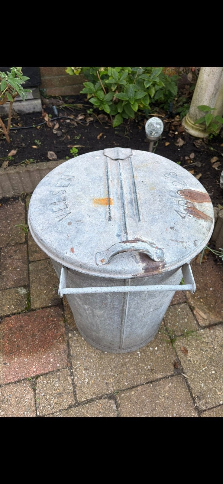 Zinken vuilnisbak - Gemeente Velsen ijmuiden, Ophalen of Verzenden
