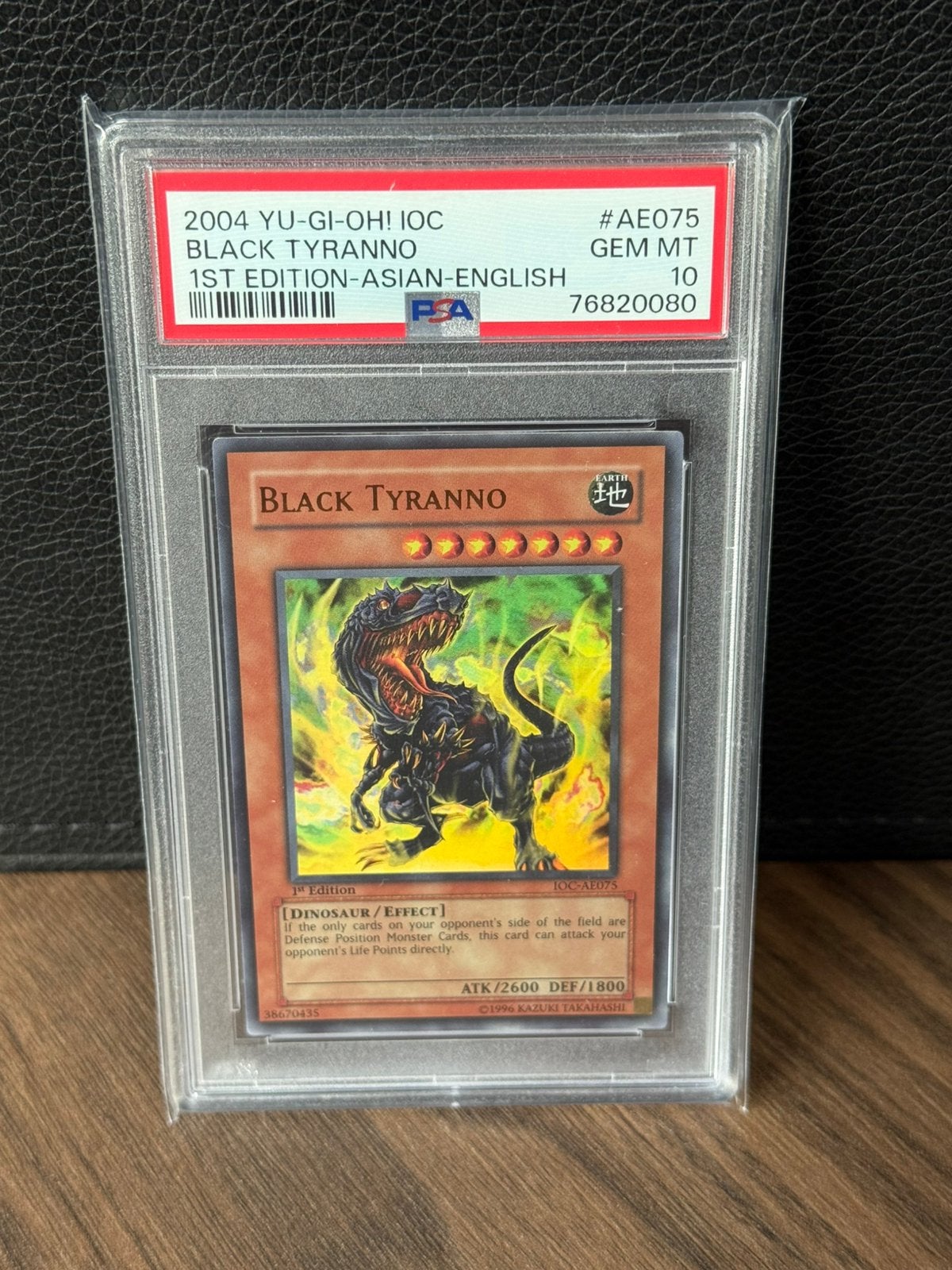 Black tyranno holo PSA 10 Yu gi oh kaart, Ophalen, Zo goed als nieuw