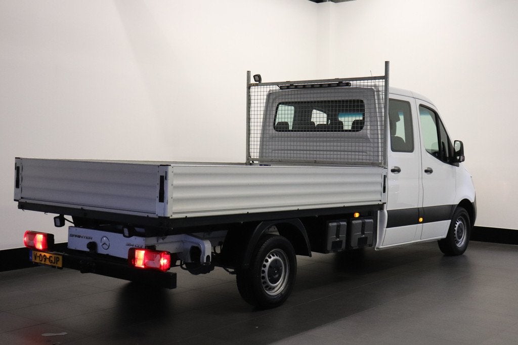 Mercedes-Benz Sprinter 314 2.2 CDI L3 Dubbele Cabine EURO 6, Auto's, Achterwielaandrijving, Gebruikt, 7 stoelen, Wit