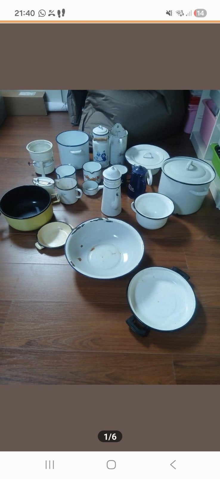 Diversen emaille, Huis en Inrichting, Keuken | Potten en Pannen, Ophalen, Gebruikt, Overige materialen