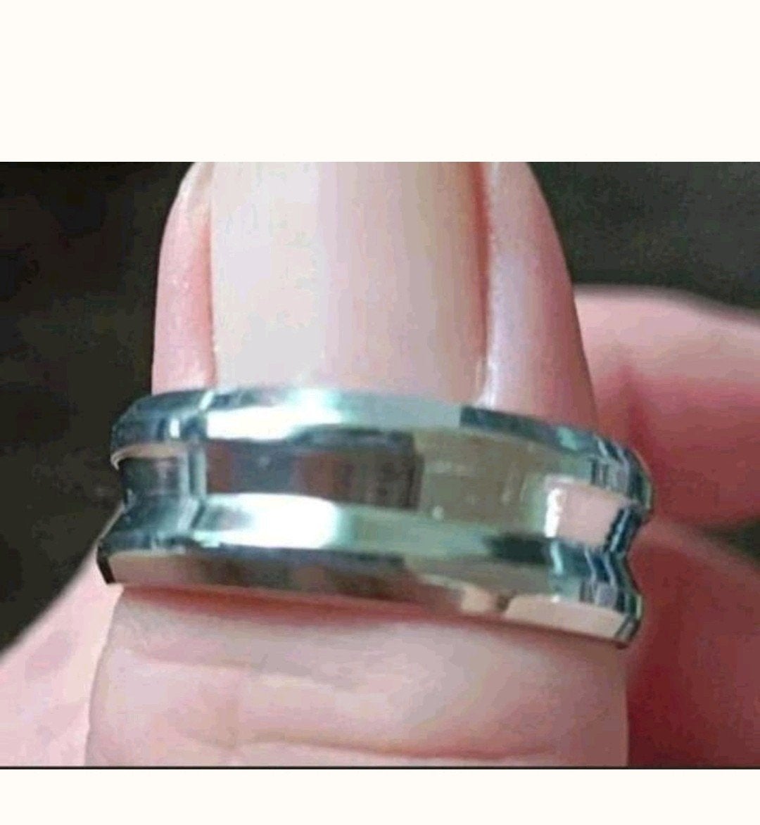 ring titanium maat 19 en 20, Sieraden, Tassen en Uiterlijk, Ringen, Verzenden, Nieuw, Zilver