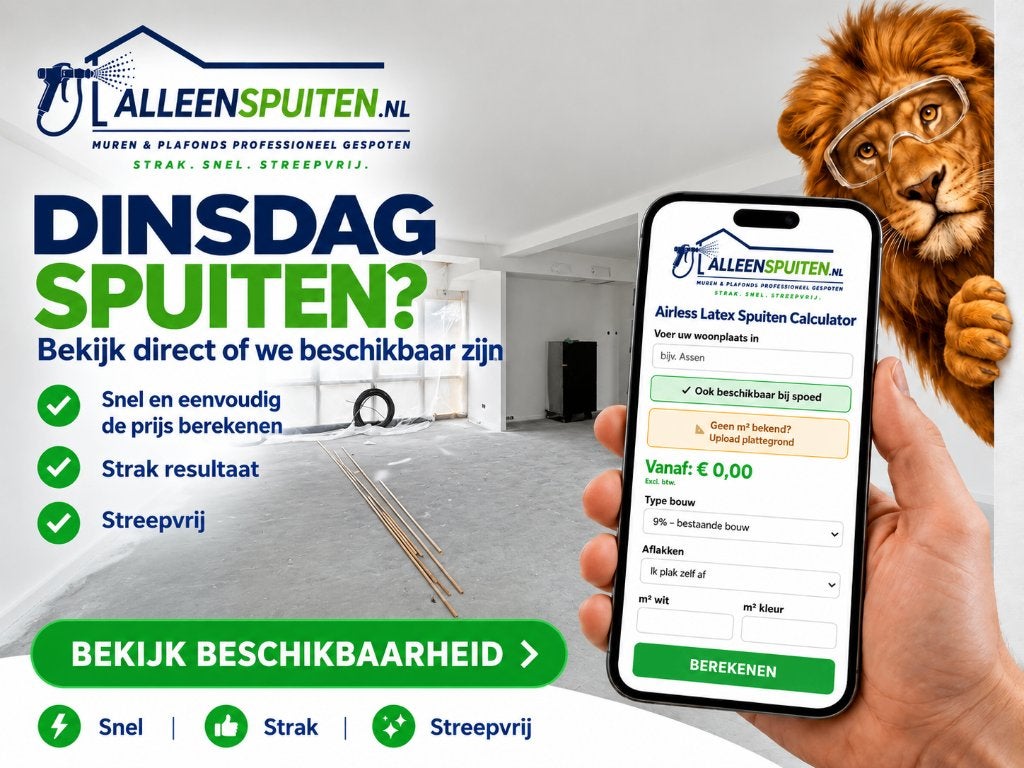 Witten niet je hobby Schilder gezocht? Wij spuiten in 1 dag, Hobby en Vrije tijd, Ophalen, Nieuw