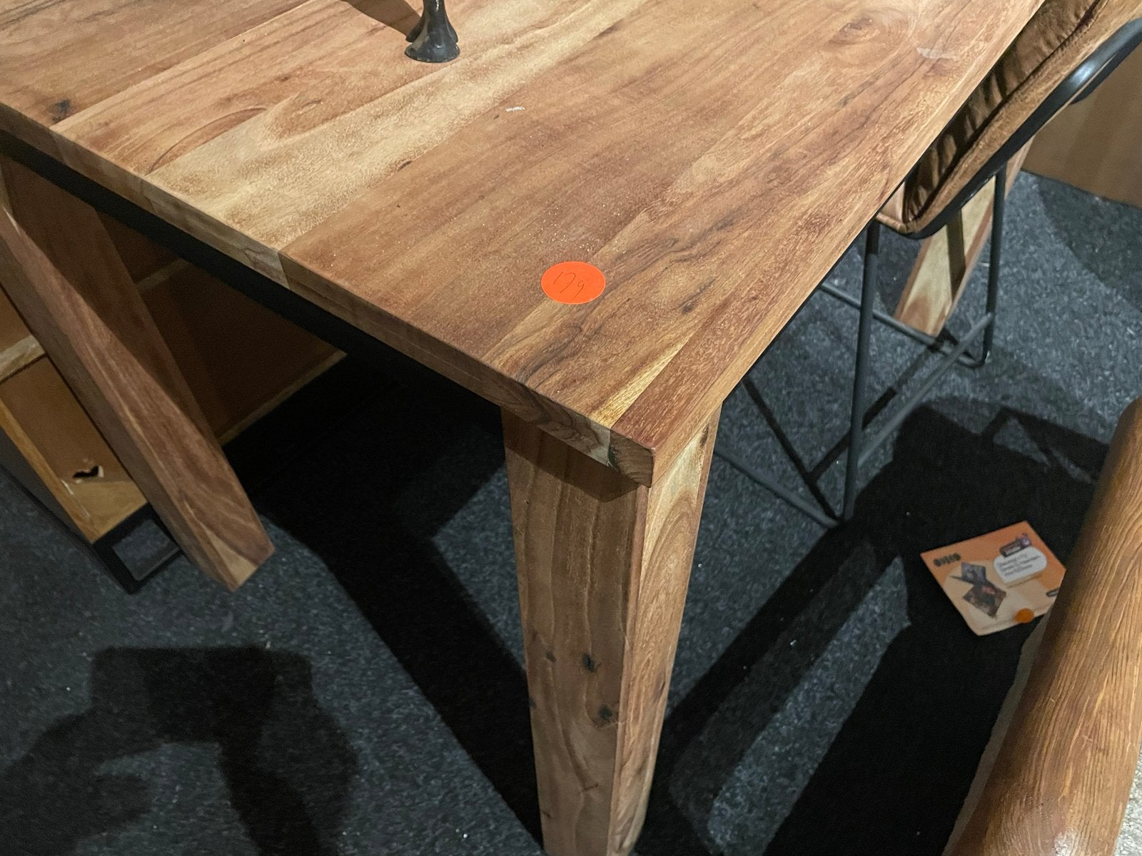 Statafel bartafel 80x130 massief mangohout, Ophalen, Nieuw
